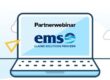 Logo van een EMS-ANVA partnerwebinar over efficiënte schadeafhandeling.
